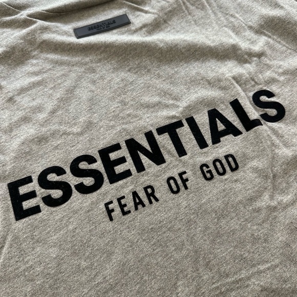 NEW Fear of God Essentials Tee Dark Oatmeal L - Picture 7 of 10